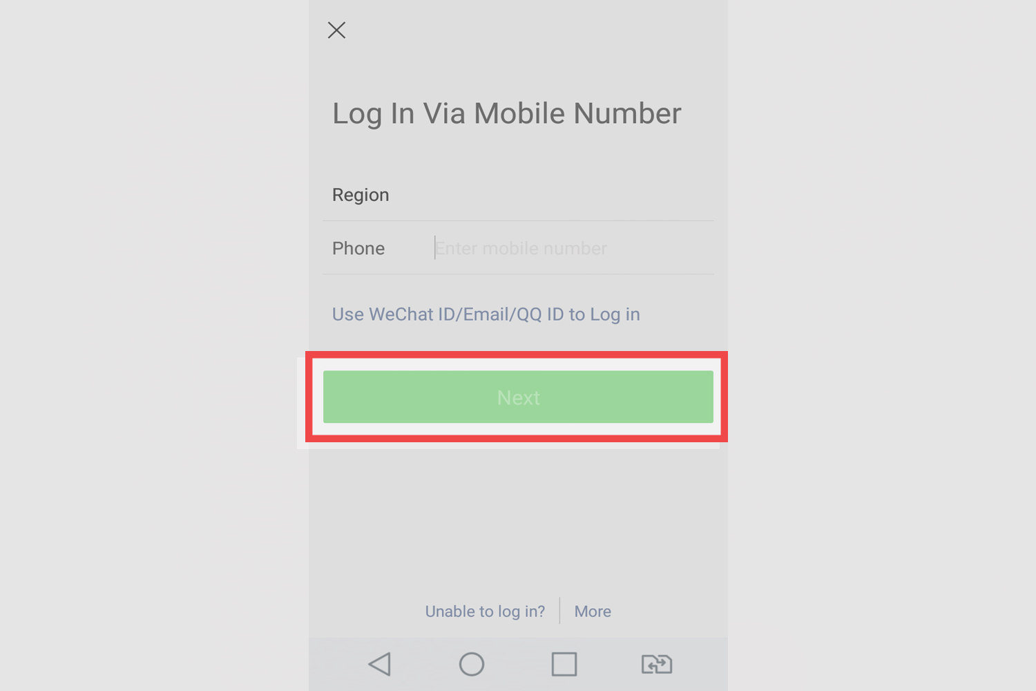 Cannot phone number unlink wechat How to